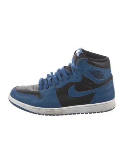 Pre-owned Jordan 1 Retro High Og Dark Marina Blue Sneakers In Multi