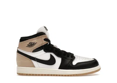 Pre-owned Jordan 1 Retro High Og Latte Sneakers In Black/legend Medium Brown/white