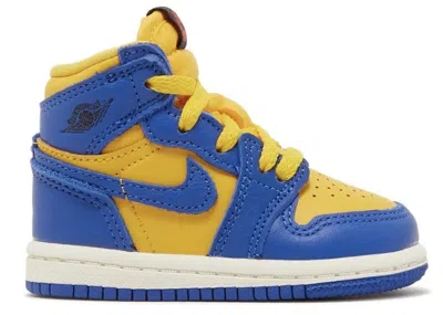 Pre-owned Jordan 1 Retro High Og Reverse Laney Sneakers In Varsity Royal/varsity Maize/sail