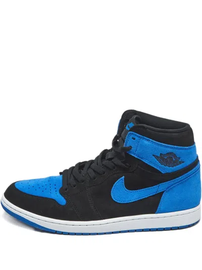 Pre-owned Jordan 1 Retro High Og Royal Reimagined Sneakers In Black