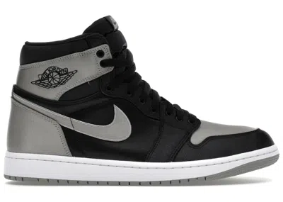Pre-owned Jordan 1 Retro High Og Satin Shadow (women's) Sneakers In Black/medium Grey/white In Multi