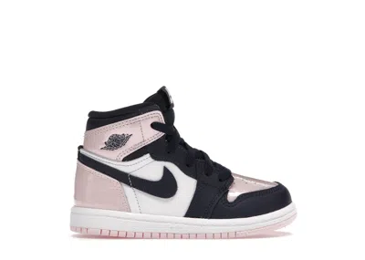 Pre-owned Jordan 1 Retro High Og Sneakers In Atmosphere/obsidian/laser Pink