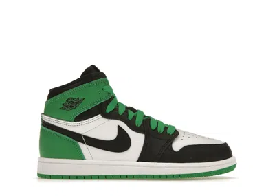Pre-owned Jordan 1 Retro High Og Sneakers In Black/lucky Green/white
