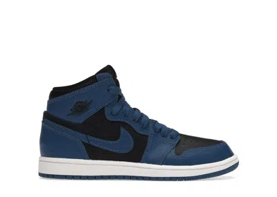 Pre-owned Jordan 1 Retro High Og Sneakers In Dark Marina Blue/black/white In Multi