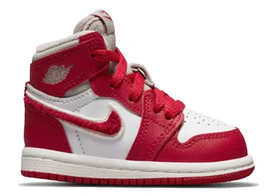 Pre-owned Jordan 1 Retro High Og Sneakers In Light Iron Ore/varsity Red/sail