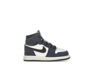 Pre-owned Jordan 1 Retro High Og Sneakers In Midnight Navy Blue/black/white