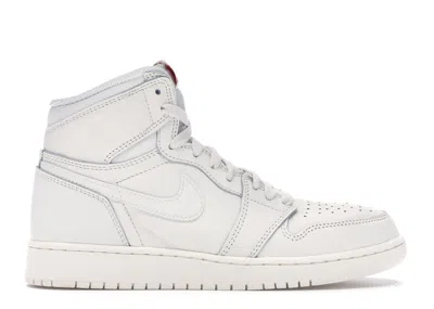 Pre-owned Jordan 1 Retro High Og Sneakers In Sail/university Red