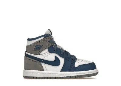 Pre-owned Jordan 1 Retro High Og Sneakers In True Blue/white/cement Grey