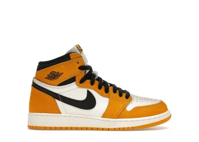 Pre-owned Jordan 1 Retro High Og Sneakers In Yellow Ochre/black/sail