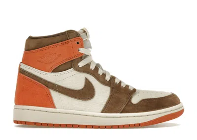 Pre-owned Jordan 1 Retro High Og Sp (women's) Sneakers In Dusted Clay/cacao Wow/burnt Sunrise