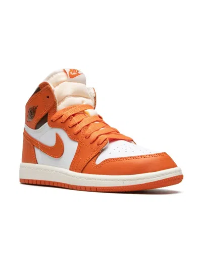 Jordan Kids'  1 Retro High Og Sneakers In Orange