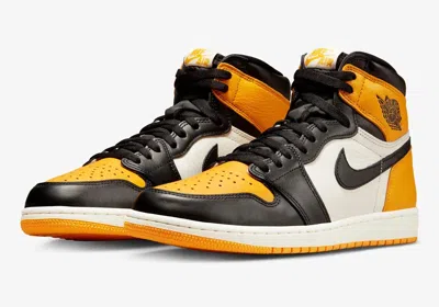Pre-owned Jordan 1 Retro High Og Taxi - 555088-711 - Black/taxi/white - 100%ds - Free Ship In Yellow