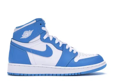 Pre-owned Jordan 1 Retro High Og Unc Sneakers In White/dark Powder Blue