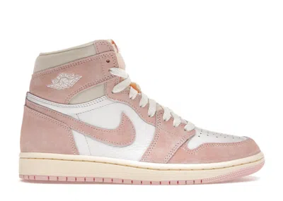 Pre-owned Jordan 1 Retro High Og Washed Pink (women's) Sneakers In Atmosphere/white/muslin In Multi