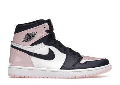 Pre-owned Jordan 1 Retro High Og (women's) Sneakers In Atmosphere/white/laser Pink In Multi
