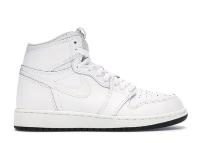 Pre-owned Jordan 1 Retro High Perforated Sneakers In White/black