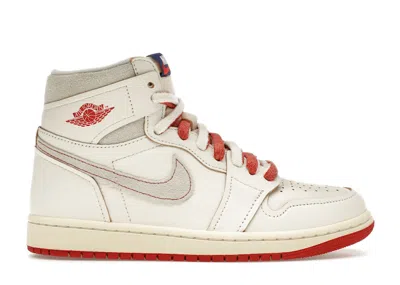 Pre-owned Jordan 1 Retro High Rare Air (women's) Sneakers In Sail/cinnabar/light Bone