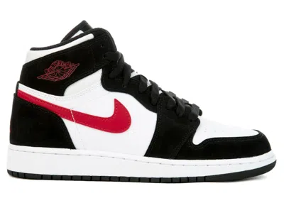 Pre-owned Jordan 1 Retro High Red Sneakers In Black/gym Red/white In Multi