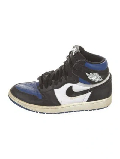 Pre-owned Jordan 1 Retro High Royal Toe Athletic Sneakers In Blue