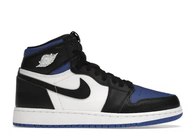 Pre-owned Jordan 1 Retro High Royal Toe Sneakers In Black/white/game Royal