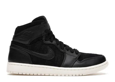 Pre-owned Jordan 1 Retro High Sail (women's) Sneakers In Black