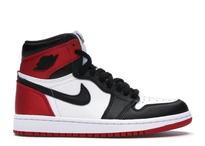 Pre-owned Jordan 1 Retro High Satin Toe (women's) Sneakers In Black/white/university Red