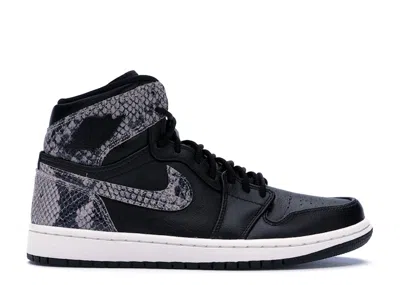 Pre-owned Jordan 1 Retro High Snake (women's) Sneakers In Black/phantom