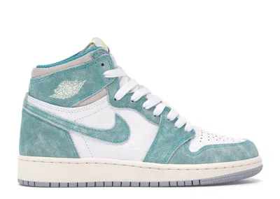 Pre-owned Jordan 1 Retro High Sneakers In Turbo Green/sail/white