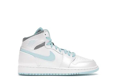 Pre-owned Jordan 1 Retro High Sneakers In White/still Blue In Multi