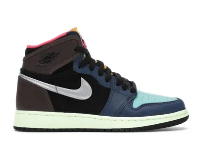 Pre-owned Jordan 1 Retro High Tokyo Bio Hack Sneakers In Baroque Brown/black/laser Orange