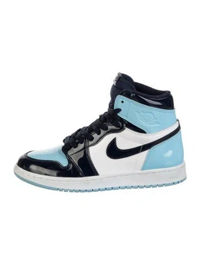 Pre-owned Jordan 1 Retro High Unc Patent (w) Sneakers In Blue
