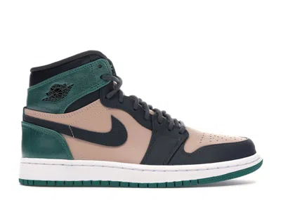 Pre-owned Jordan 1 Retro High (women's) Sneakers In Bio Beige/anthracite/mystic Green In Multi