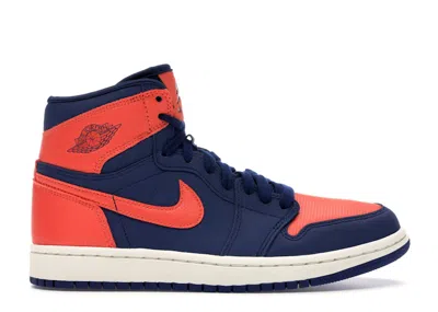 Pre-owned Jordan 1 Retro High (women's) Sneakers In Blue Void/turf Orange In Multi