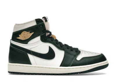 Pre-owned Jordan 1 Retro High (women's) Sneakers In Pale Ivory/pro Green/fir