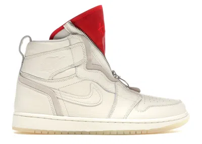 Pre-owned Jordan 1 Retro High Zip Awok Vogue (women's) Sneakers In Sail/university Red