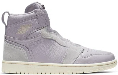 Pre-owned Jordan 1 Retro High Zip (women's) Sneakers In Atmosphere Grey/desert Sand/pale Ivory