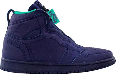 Pre-owned Jordan 1 Retro High Zip (women's) Sneakers In Blackened Blue/neptune Green/white