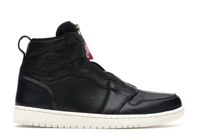 Pre-owned Jordan 1 Retro High Zip (women's) Sneakers In Black/sail/university Red