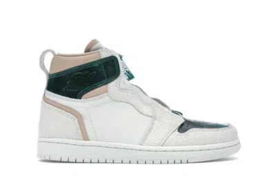 Pre-owned Jordan 1 Retro High Zip (women's) Sneakers In Spruce Aura/mystic Green/bio Beige