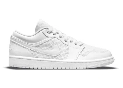 Pre-owned Jordan 1 Retro Low Breathe Triple (women's) Sneakers In White