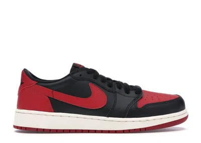 Pre-owned Jordan 1 Retro Low Bred (2015) Sneakers In Black/varsity Red/sail