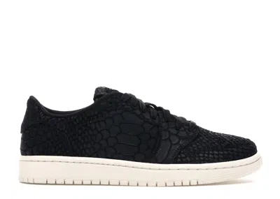 Pre-owned Jordan 1 Retro Low Ns Python (women's) Sneakers In Black/sail