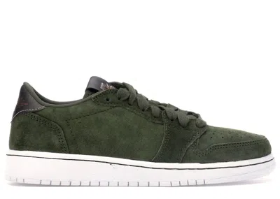 Pre-owned Jordan 1 Retro Low Ns Sneakers In Legion Green/metallic Red Bronze/white
