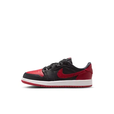 Jordan Babies' 1 Retro Low Og "banned" Little Kids' Shoes In Black