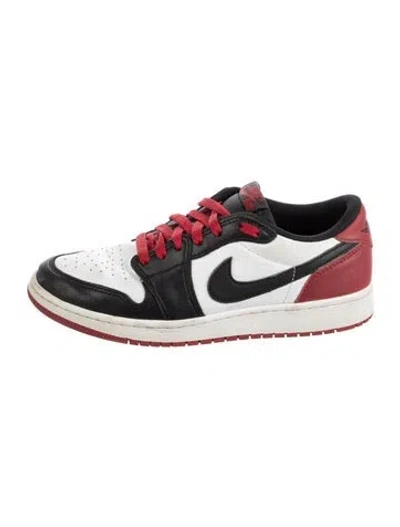 Pre-owned Jordan 1 Retro Low Og Black Toe Athletic Sneakers In Black/red/white