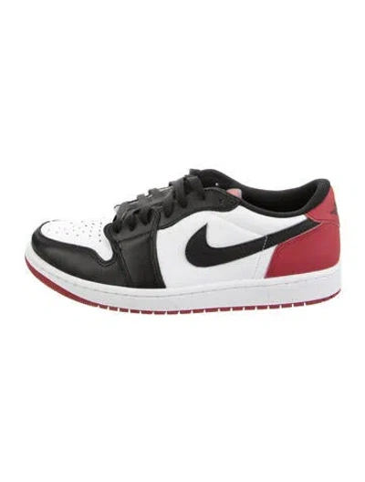Pre-owned Jordan 1 Retro Low Og Black Toe Sneakers In White
