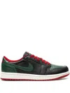 Jordan 1 Retro Low Og "black/gorge Green" Sneakers In Green