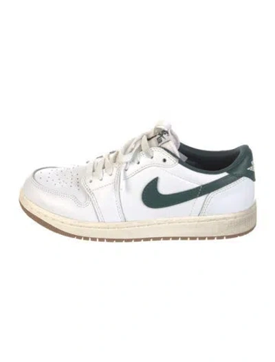 Pre-owned Jordan 1 Retro Low Og Oxidized Green Athletic Sneakers In White