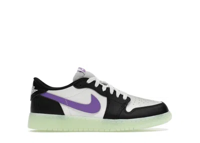 Pre-owned Jordan 1 Retro Low Og Sneakers Inraspberry In Black/black Raspberry/volt Tint