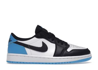 Pre-owned Jordan 1 Retro Low Og (women's) Sneakers In White/black/dark Powder Blue